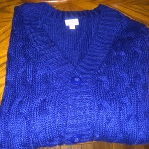 Royal blue Lucille cardigan NWOT — pretty!